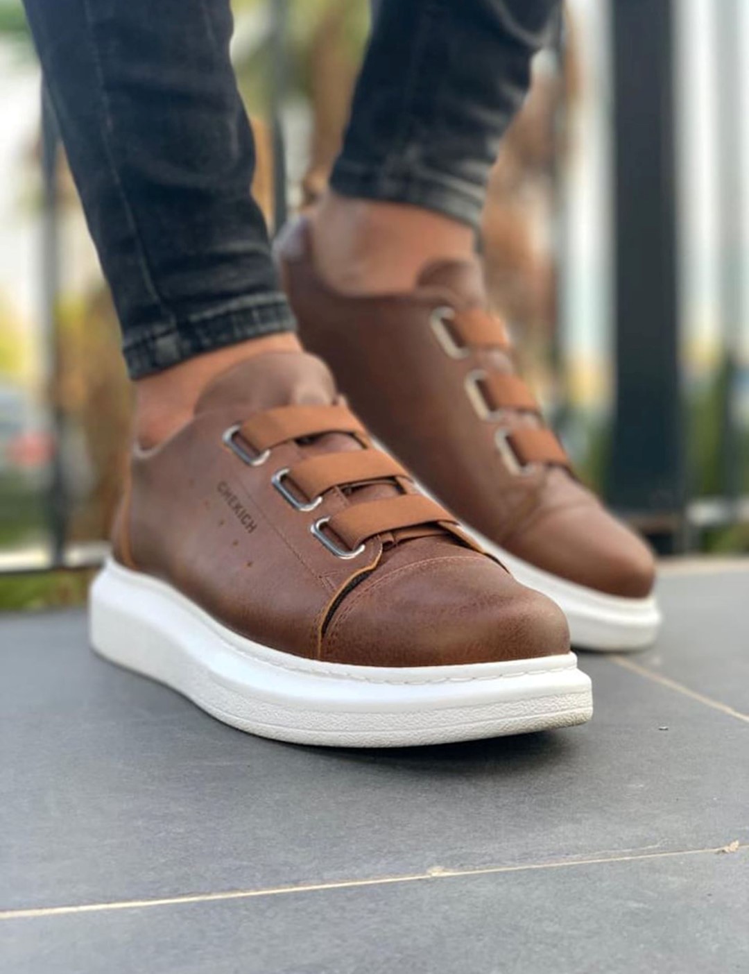 Ανδρικά ταμπά Casual Sneakers δερματίνη CH253T φωτογραφία
